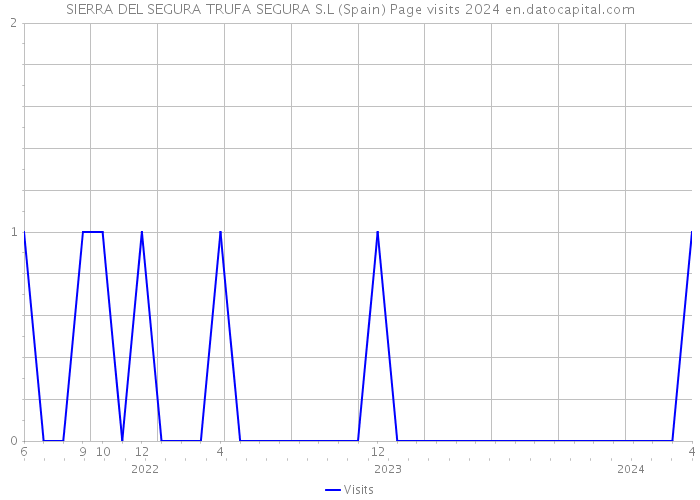 SIERRA DEL SEGURA TRUFA SEGURA S.L (Spain) Page visits 2024 