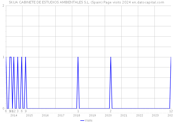 SKUA GABINETE DE ESTUDIOS AMBIENTALES S.L. (Spain) Page visits 2024 