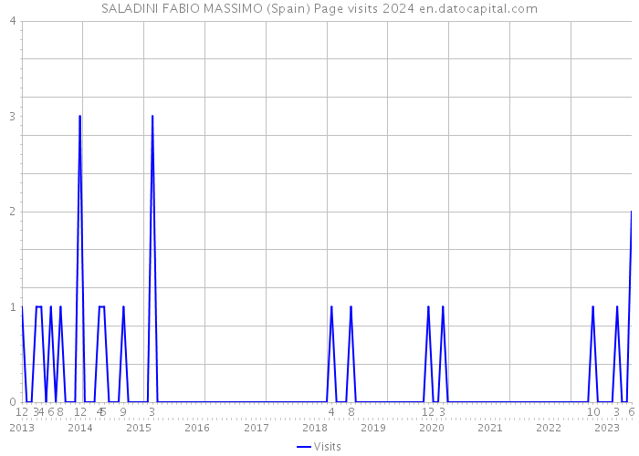 SALADINI FABIO MASSIMO (Spain) Page visits 2024 