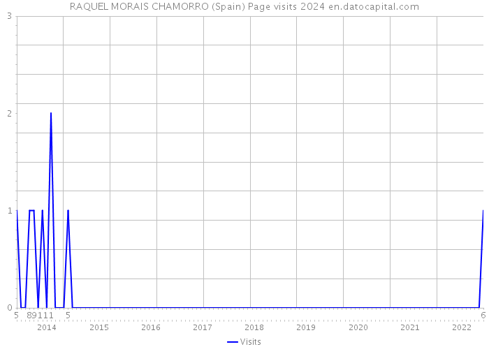 RAQUEL MORAIS CHAMORRO (Spain) Page visits 2024 