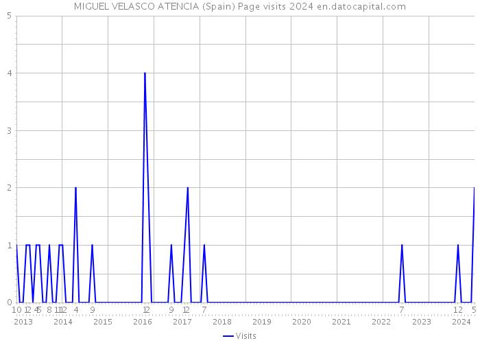 MIGUEL VELASCO ATENCIA (Spain) Page visits 2024 