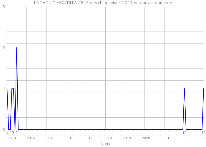PACHON Y MONTILLA CB (Spain) Page visits 2024 