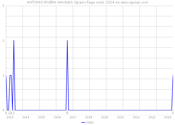 ANTONIO RIVERA NAVAJAS (Spain) Page visits 2024 