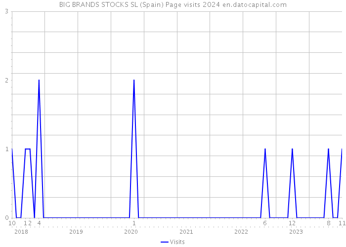 BIG BRANDS STOCKS SL (Spain) Page visits 2024 