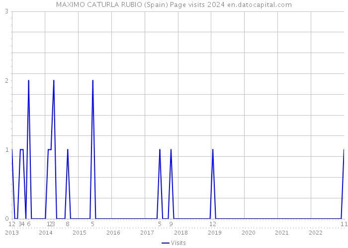 MAXIMO CATURLA RUBIO (Spain) Page visits 2024 