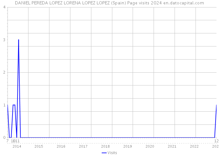 DANIEL PEREDA LOPEZ LORENA LOPEZ LOPEZ (Spain) Page visits 2024 