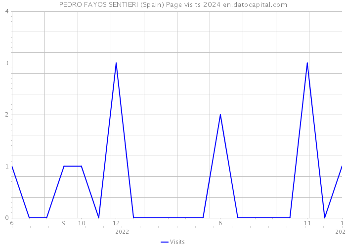PEDRO FAYOS SENTIERI (Spain) Page visits 2024 