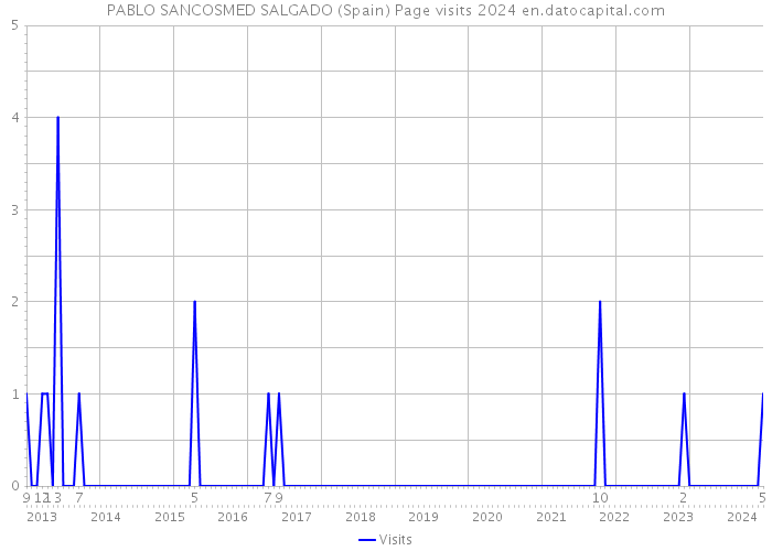 PABLO SANCOSMED SALGADO (Spain) Page visits 2024 