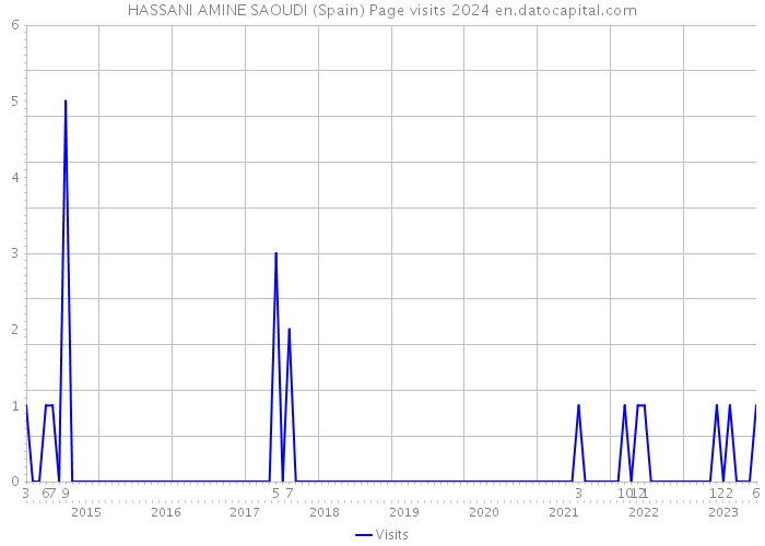 HASSANI AMINE SAOUDI (Spain) Page visits 2024 