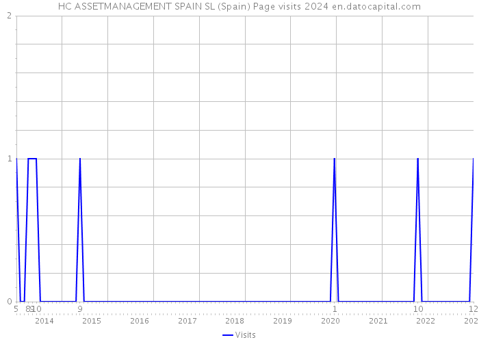 HC ASSETMANAGEMENT SPAIN SL (Spain) Page visits 2024 