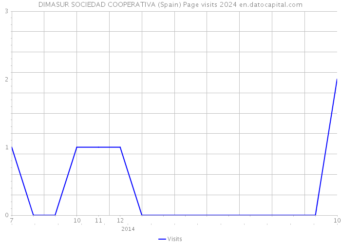 DIMASUR SOCIEDAD COOPERATIVA (Spain) Page visits 2024 