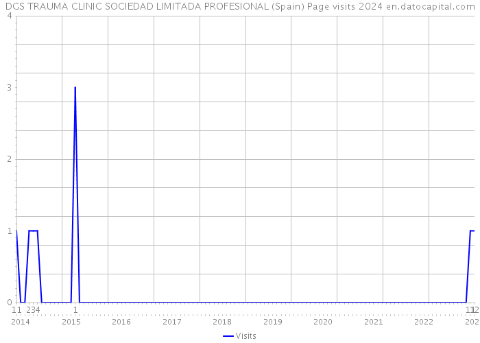 DGS TRAUMA CLINIC SOCIEDAD LIMITADA PROFESIONAL (Spain) Page visits 2024 