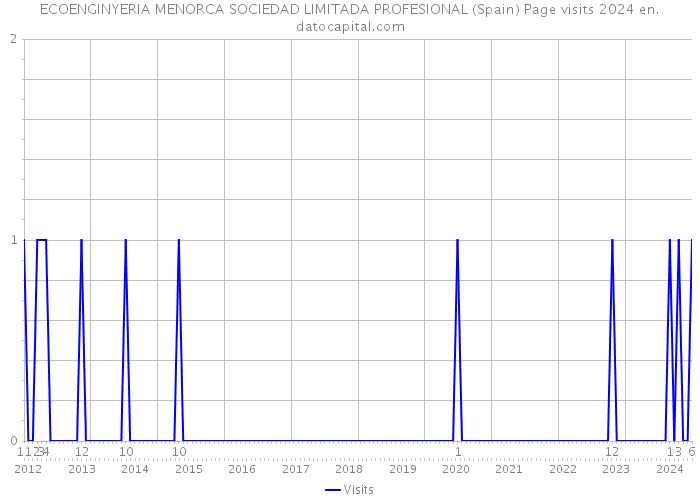 ECOENGINYERIA MENORCA SOCIEDAD LIMITADA PROFESIONAL (Spain) Page visits 2024 