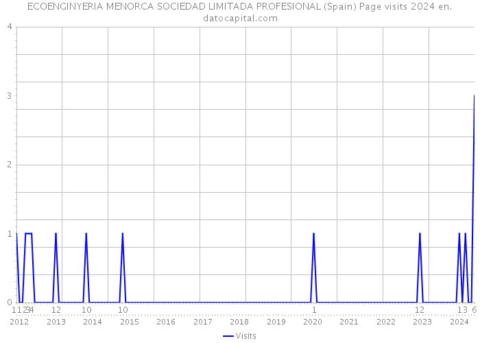 ECOENGINYERIA MENORCA SOCIEDAD LIMITADA PROFESIONAL (Spain) Page visits 2024 