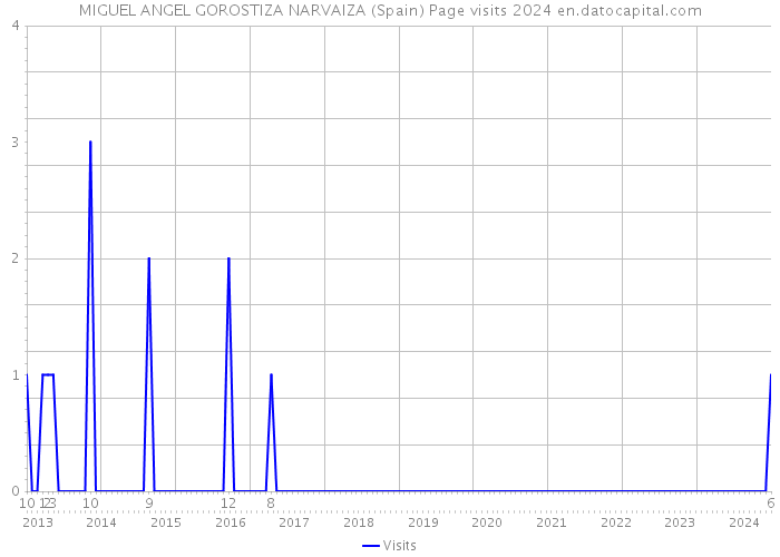 MIGUEL ANGEL GOROSTIZA NARVAIZA (Spain) Page visits 2024 