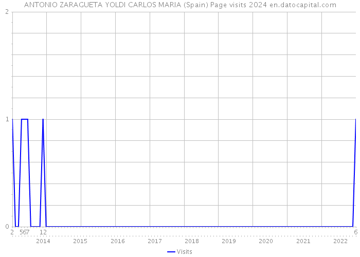 ANTONIO ZARAGUETA YOLDI CARLOS MARIA (Spain) Page visits 2024 