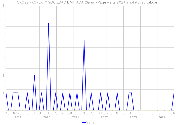 CROSS PROPERTY SOCIEDAD LIMITADA (Spain) Page visits 2024 