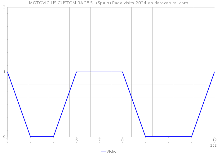 MOTOVICIUS CUSTOM RACE SL (Spain) Page visits 2024 