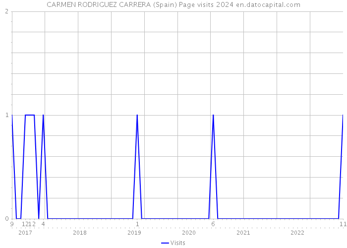 CARMEN RODRIGUEZ CARRERA (Spain) Page visits 2024 