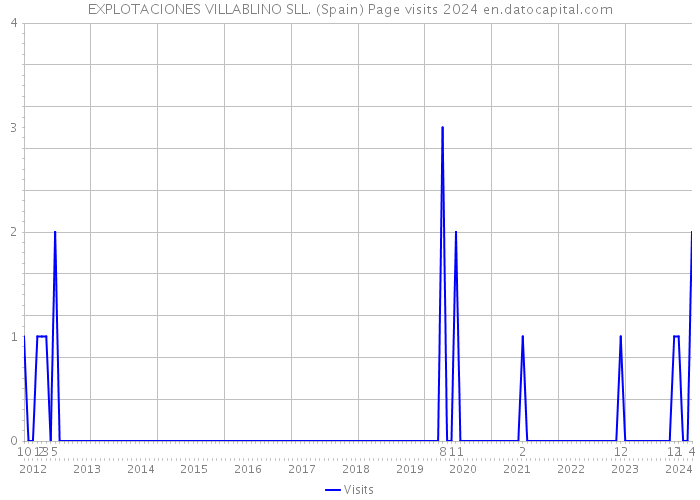 EXPLOTACIONES VILLABLINO SLL. (Spain) Page visits 2024 