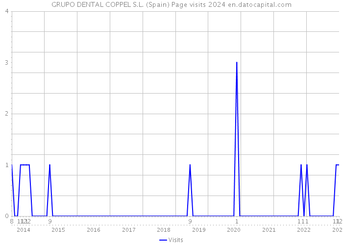 GRUPO DENTAL COPPEL S.L. (Spain) Page visits 2024 