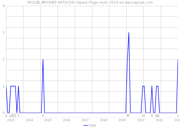 MIGUEL BRIONES ARTACHO (Spain) Page visits 2024 