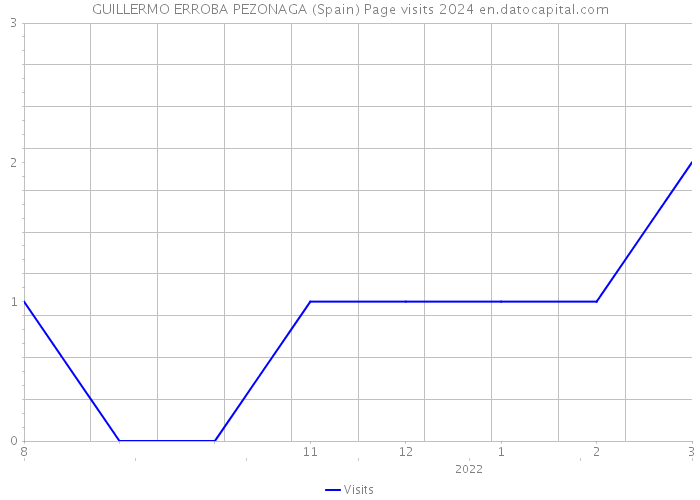 GUILLERMO ERROBA PEZONAGA (Spain) Page visits 2024 