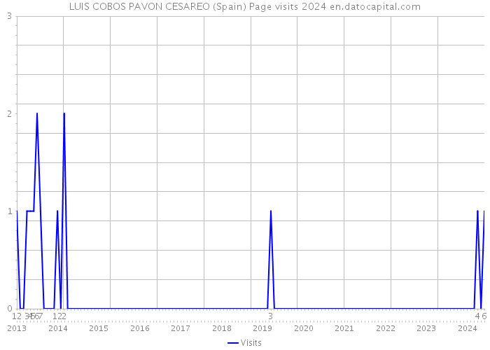 LUIS COBOS PAVON CESAREO (Spain) Page visits 2024 