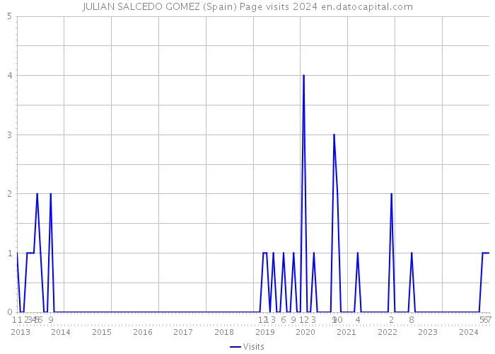 JULIAN SALCEDO GOMEZ (Spain) Page visits 2024 