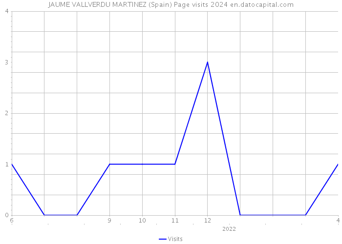 JAUME VALLVERDU MARTINEZ (Spain) Page visits 2024 