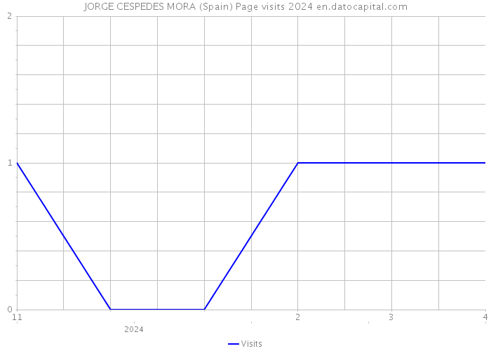 JORGE CESPEDES MORA (Spain) Page visits 2024 