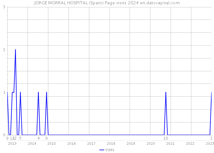 JORGE MORRAL HOSPITAL (Spain) Page visits 2024 