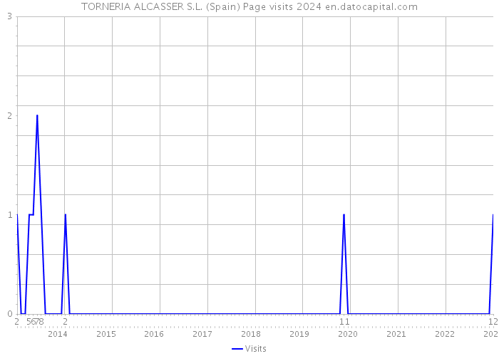 TORNERIA ALCASSER S.L. (Spain) Page visits 2024 