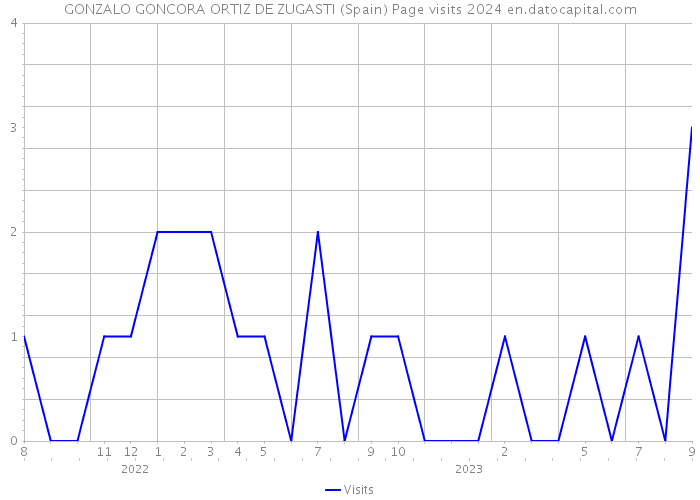 GONZALO GONCORA ORTIZ DE ZUGASTI (Spain) Page visits 2024 