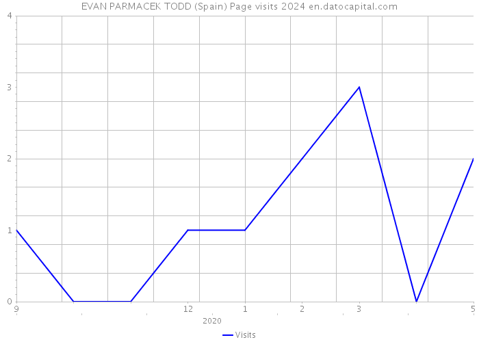 EVAN PARMACEK TODD (Spain) Page visits 2024 