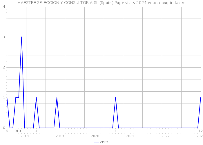MAESTRE SELECCION Y CONSULTORIA SL (Spain) Page visits 2024 