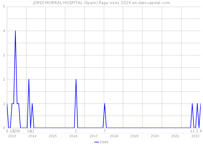 JORDI MORRAL HOSPITAL (Spain) Page visits 2024 