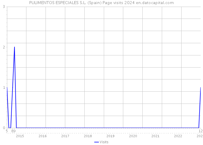 PULIMENTOS ESPECIALES S.L. (Spain) Page visits 2024 