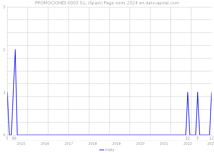 PROMOCIONES 6003 S.L. (Spain) Page visits 2024 
