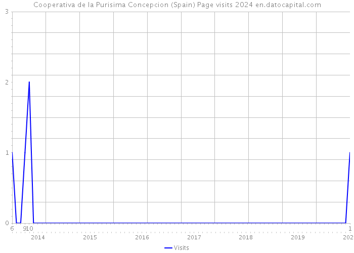 Cooperativa de la Purisima Concepcion (Spain) Page visits 2024 
