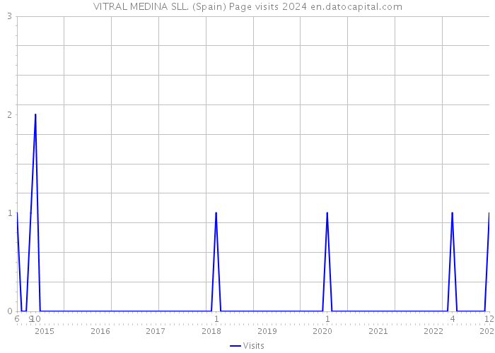 VITRAL MEDINA SLL. (Spain) Page visits 2024 