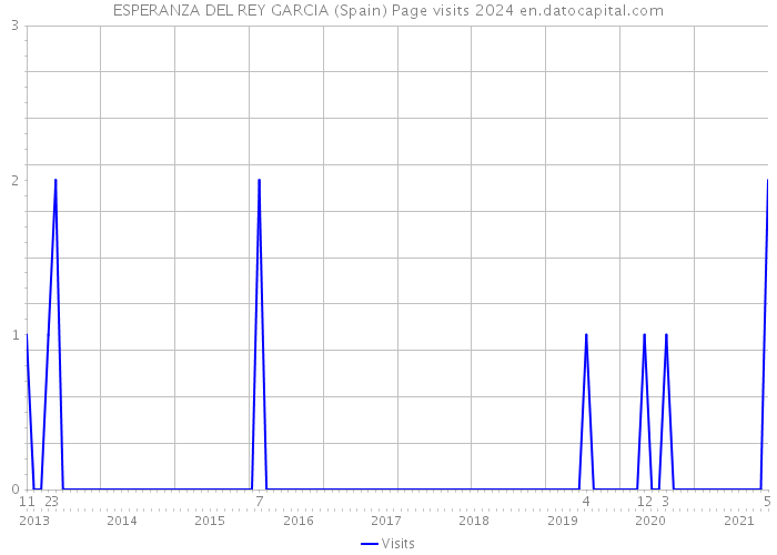 ESPERANZA DEL REY GARCIA (Spain) Page visits 2024 