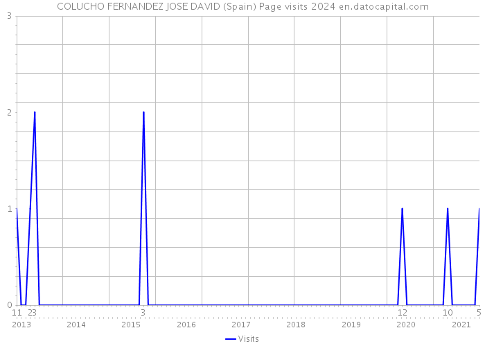 COLUCHO FERNANDEZ JOSE DAVID (Spain) Page visits 2024 
