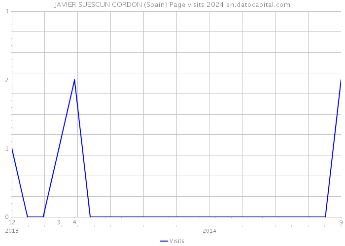 JAVIER SUESCUN CORDON (Spain) Page visits 2024 