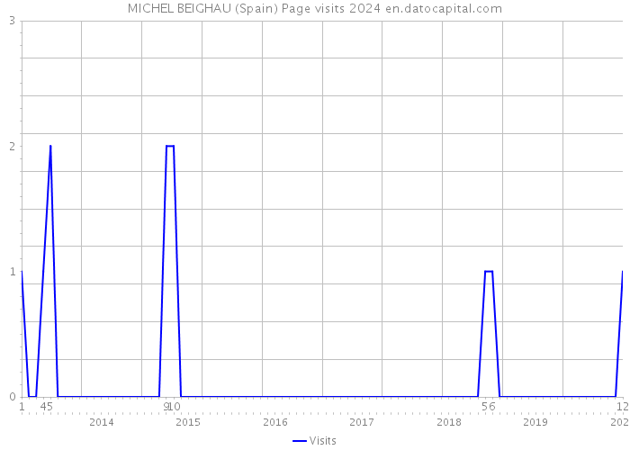 MICHEL BEIGHAU (Spain) Page visits 2024 