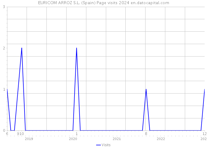EURICOM ARROZ S.L. (Spain) Page visits 2024 