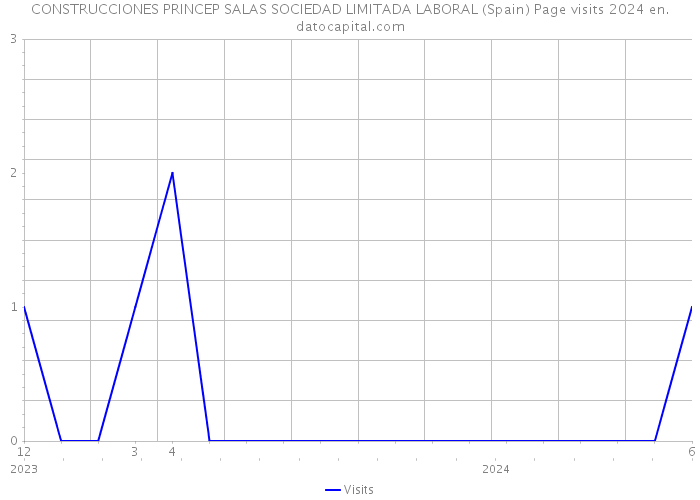 CONSTRUCCIONES PRINCEP SALAS SOCIEDAD LIMITADA LABORAL (Spain) Page visits 2024 