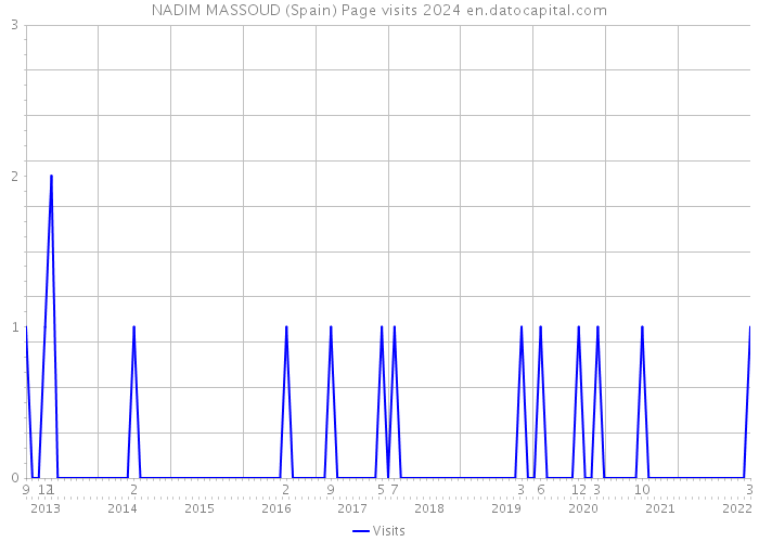 NADIM MASSOUD (Spain) Page visits 2024 