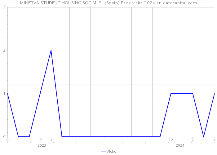 MINERVA STUDENT HOUSING SOCIMI SL (Spain) Page visits 2024 