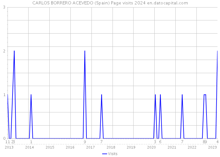 CARLOS BORRERO ACEVEDO (Spain) Page visits 2024 